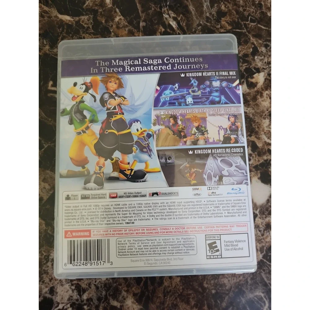Kingdom Hearts HD 2.5 ReMIX (Sony PlayStation 3, 2014)